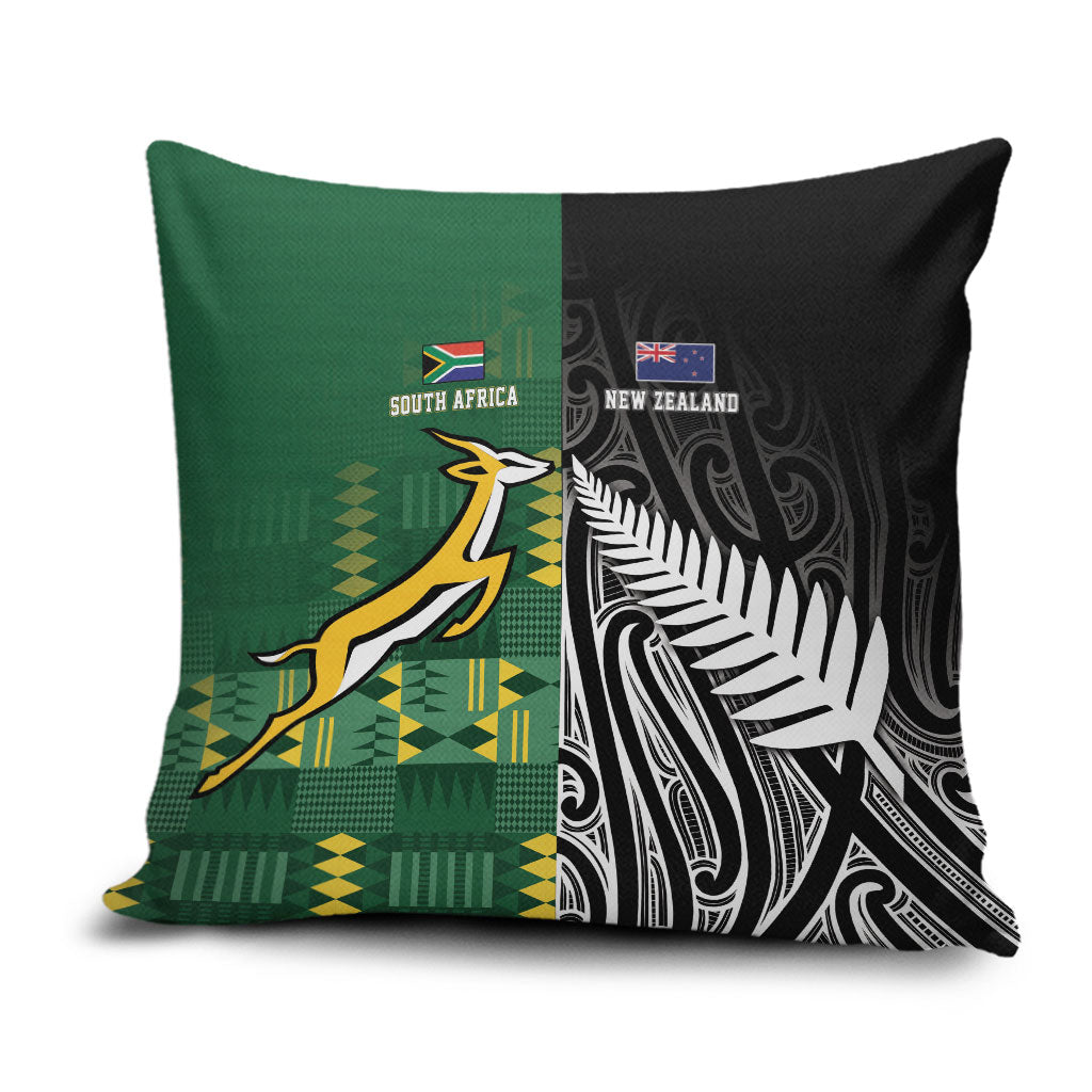 Rugby South Africa New Zealand Greatest Rivals Pillow Cover Tribal Motifs
