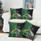 Rugby South Africa New Zealand Greatest Rivals Pillow Cover Tribal Motifs