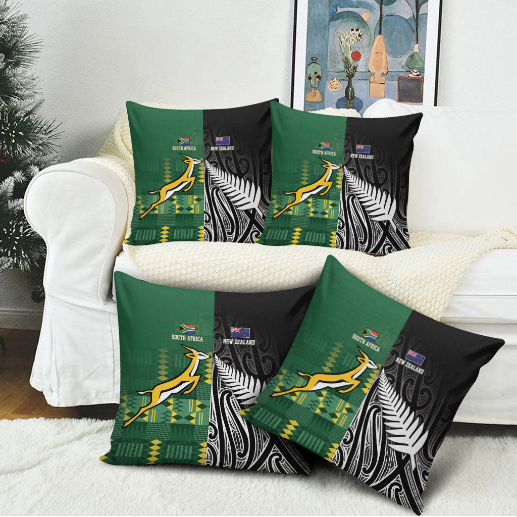Rugby South Africa New Zealand Greatest Rivals Pillow Cover Tribal Motifs