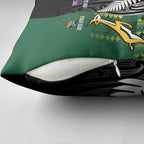 Rugby South Africa New Zealand Greatest Rivals Pillow Cover Tribal Motifs