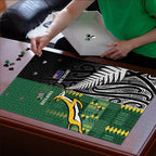 Rugby South Africa New Zealand Greatest Rivals Puzzle Tribal Motifs