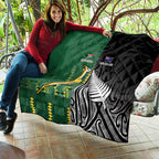 Rugby South Africa New Zealand Greatest Rivals Quilt Tribal Motifs