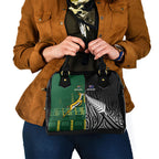 Rugby South Africa New Zealand Greatest Rivals Shoulder Handbag Tribal Motifs