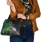 Rugby South Africa New Zealand Greatest Rivals Shoulder Handbag Tribal Motifs