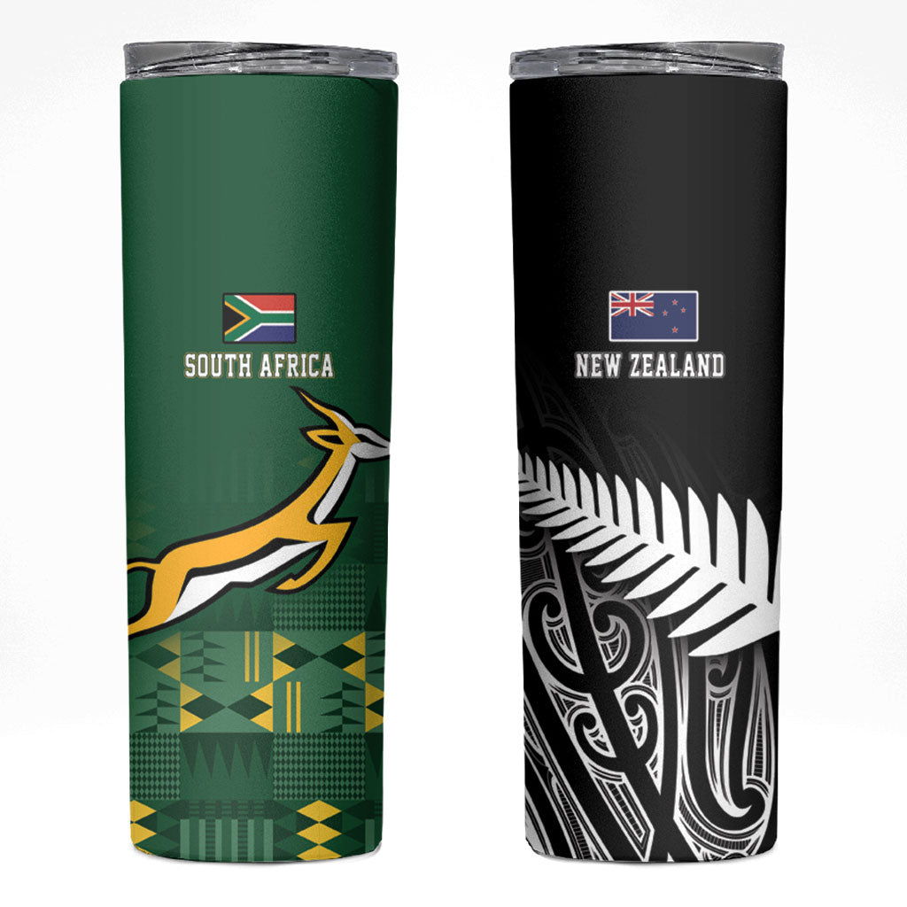 Rugby South Africa New Zealand Greatest Rivals Skinny Tumbler Tribal Motifs