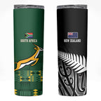 Rugby South Africa New Zealand Greatest Rivals Skinny Tumbler Tribal Motifs