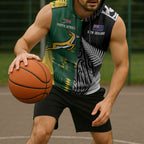 Custom Rugby South Africa New Zealand Greatest Rivals Sleeveless Hoodie Tribal Motifs