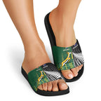 Rugby South Africa New Zealand Greatest Rivals Slide Sandals Tribal Motifs