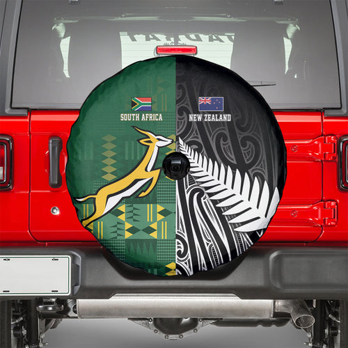 Rugby South Africa New Zealand Greatest Rivals Spare Tire Cover Tribal Motifs