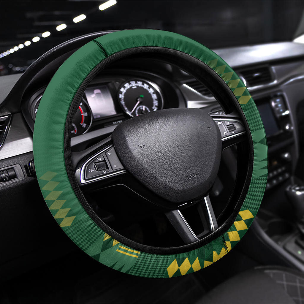 Rugby South Africa New Zealand Greatest Rivals Steering Wheel Cover Tribal Motifs