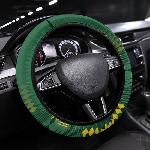 Rugby South Africa New Zealand Greatest Rivals Steering Wheel Cover Tribal Motifs