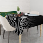 Rugby South Africa New Zealand Greatest Rivals Tablecloth Tribal Motifs