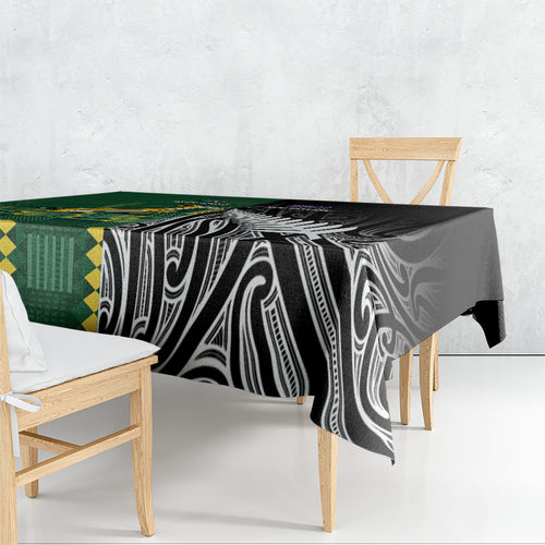 Rugby South Africa New Zealand Greatest Rivals Tablecloth Tribal Motifs