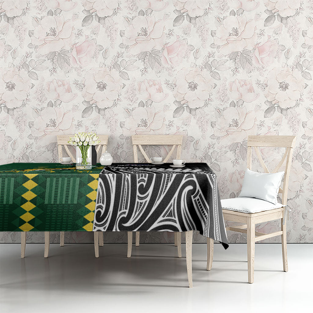 Rugby South Africa New Zealand Greatest Rivals Tablecloth Tribal Motifs