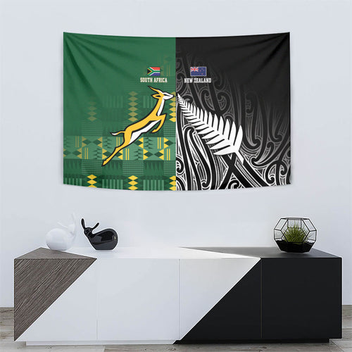 Rugby South Africa New Zealand Greatest Rivals Tapestry Tribal Motifs