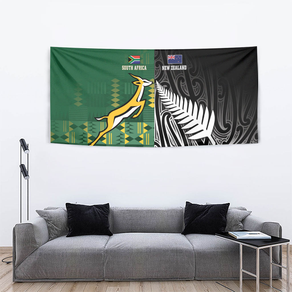 Rugby South Africa New Zealand Greatest Rivals Tapestry Tribal Motifs
