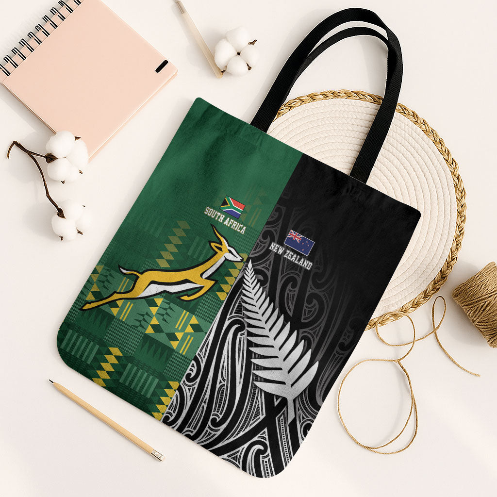 Rugby South Africa New Zealand Greatest Rivals Tote Bag Tribal Motifs