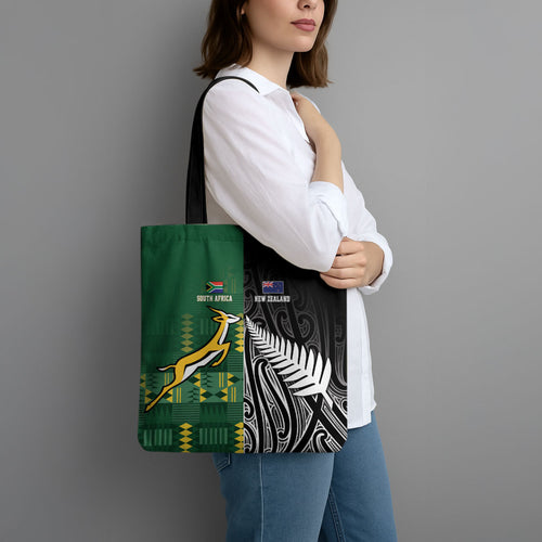 Rugby South Africa New Zealand Greatest Rivals Tote Bag Tribal Motifs