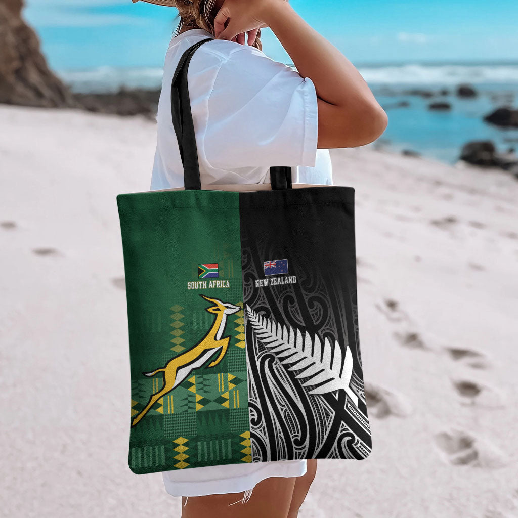 Rugby South Africa New Zealand Greatest Rivals Tote Bag Tribal Motifs