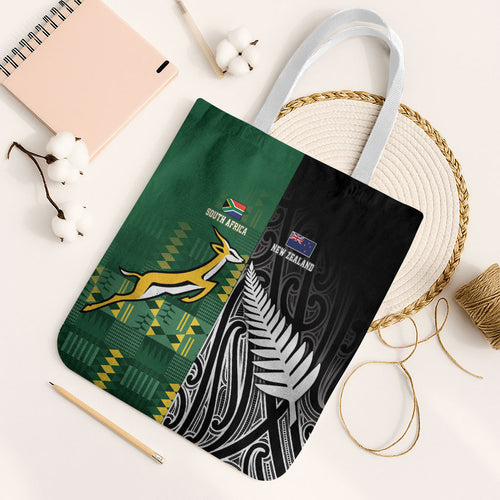 Rugby South Africa New Zealand Greatest Rivals Tote Bag Tribal Motifs