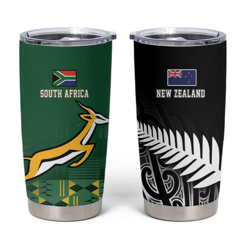 Rugby South Africa New Zealand Greatest Rivals Tumbler Cup Tribal Motifs