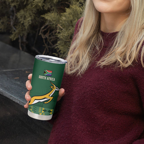 Rugby South Africa New Zealand Greatest Rivals Tumbler Cup Tribal Motifs