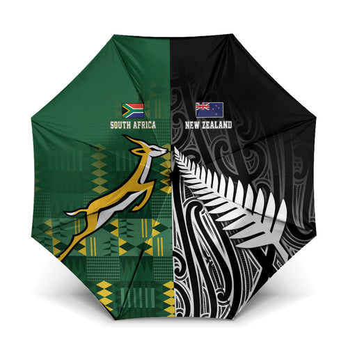 Rugby South Africa New Zealand Greatest Rivals Umbrella Tribal Motifs