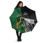 Rugby South Africa New Zealand Greatest Rivals Umbrella Tribal Motifs