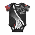 Aotearoa Maori Rugby Custom Baby Onesie Kapa O Pango