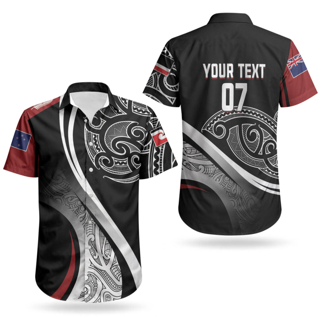 Aotearoa Maori Rugby Custom Couples Matching Long Sleeve Bodycon Dress and Hawaiian Shirt Kapa O Pango