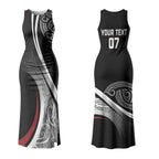 Aotearoa Maori Rugby Custom Couples Matching Tank Maxi Dress and Long Sleeve Button Shirt Kapa O Pango