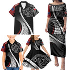 Aotearoa Maori Rugby Custom Family Matching Puletasi and Hawaiian Shirt Kapa O Pango