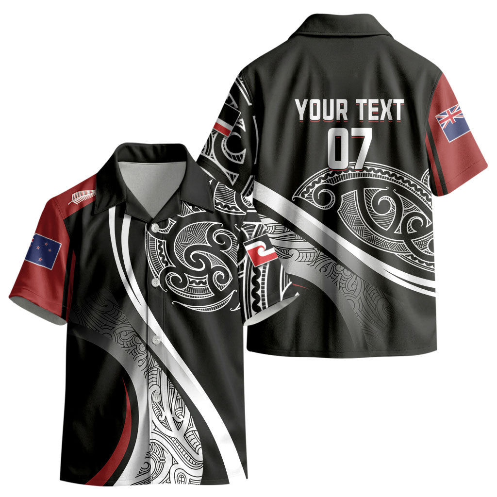 Aotearoa Maori Rugby Custom Kid Hawaiian Shirt Kapa O Pango