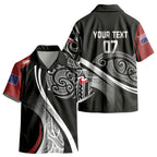 Aotearoa Maori Rugby Custom Kid Hawaiian Shirt Kapa O Pango