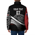 Aotearoa Maori Rugby Custom Padded Jacket Kapa O Pango