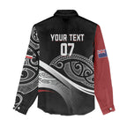 Aotearoa Maori Rugby Custom Women Casual Shirt Kapa O Pango