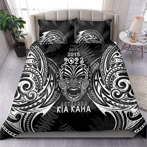 custom-new-zealand-rugby-bedding-set-2023-world-cup-aotearoa-haka-face