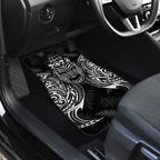 Custom New Zealand Rugby Car Mats 2023 World Cup Aotearoa Haka Face LT7