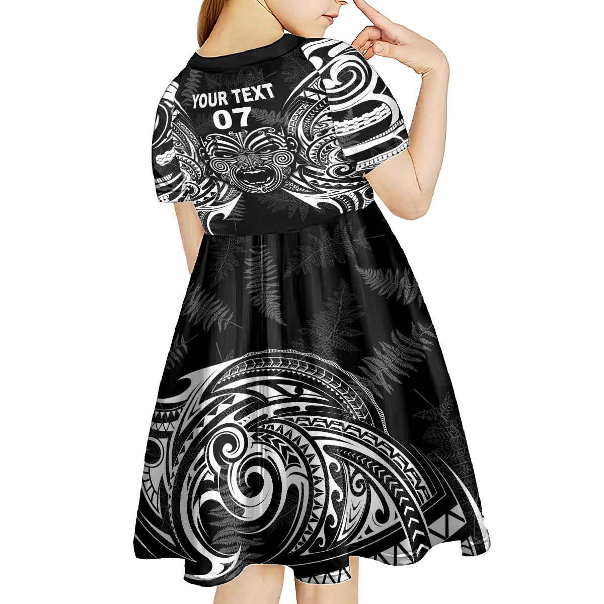 new-zealand-rugby-kid-short-sleeve-dress-2023-world-cup-aotearoa-create-history