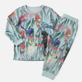 National Bird Week - Aussie Birds on Eucalyptus Christmas Pajama Set Sky Blue