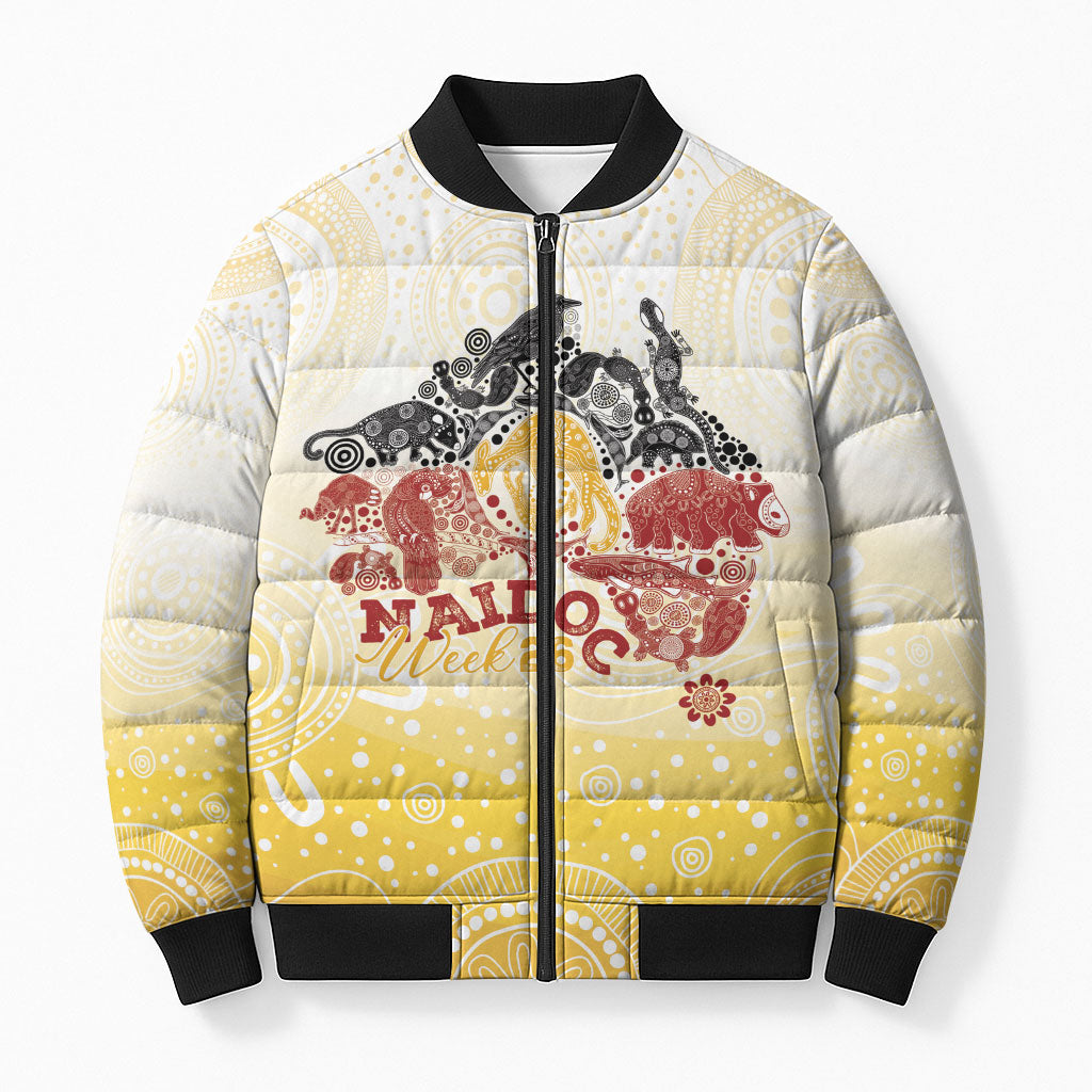 First Nations NAIDOC Week 2026 Personalized Bomber Puffer Jacket Aussie Zodiacs
