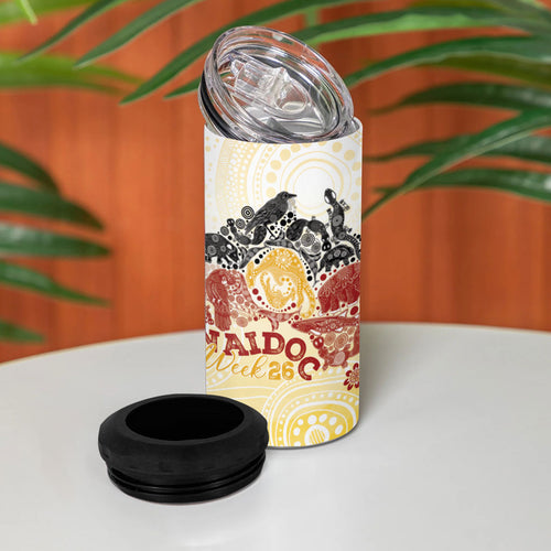 First Nations NAIDOC Week 2026 Personalized 4 in 1 Can Cooler Tumbler Aussie Zodiacs