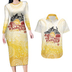 First Nations NAIDOC Week 2026 Personalized Couples Matching Long Sleeve Bodycon Dress and Hawaiian Shirt Aussie Zodiacs