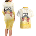 First Nations NAIDOC Week 2026 Personalized Couples Matching Long Sleeve Bodycon Dress and Hawaiian Shirt Aussie Zodiacs