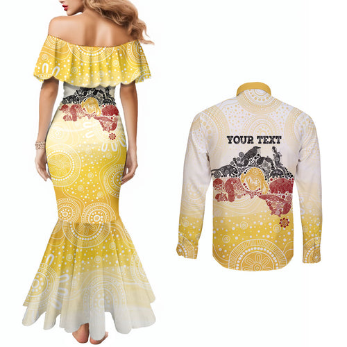 First Nations NAIDOC Week 2026 Personalized Couples Matching Mermaid Dress and Long Sleeve Button Shirt Aussie Zodiacs