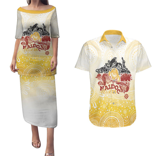 First Nations NAIDOC Week 2026 Personalized Couples Matching Puletasi and Hawaiian Shirt Aussie Zodiacs