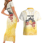 First Nations NAIDOC Week 2026 Personalized Couples Matching Short Sleeve Bodycon Dress and Hawaiian Shirt Aussie Zodiacs