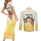 First Nations NAIDOC Week 2026 Personalized Couples Matching Short Sleeve Bodycon Dress and Long Sleeve Button Shirt Aussie Zodiacs