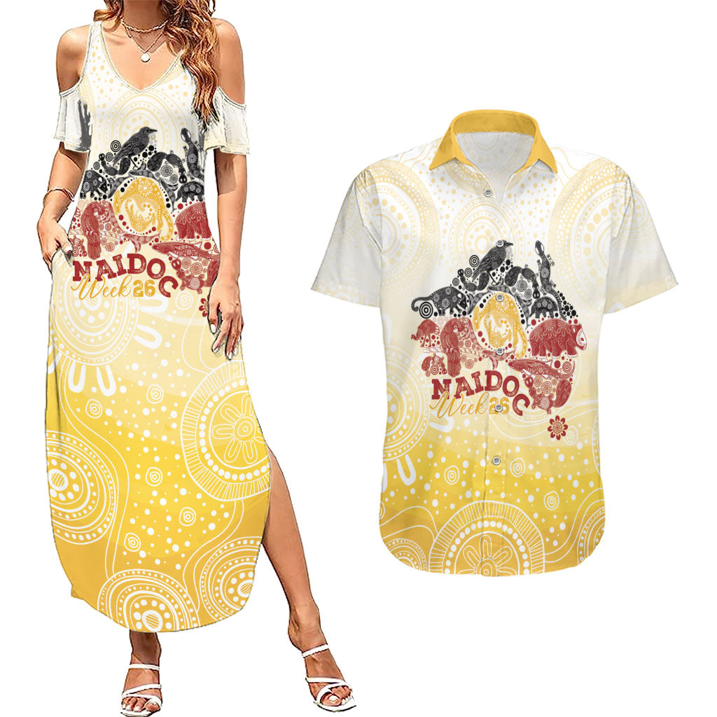 First Nations NAIDOC Week 2026 Personalized Couples Matching Summer Maxi Dress and Hawaiian Shirt Aussie Zodiacs