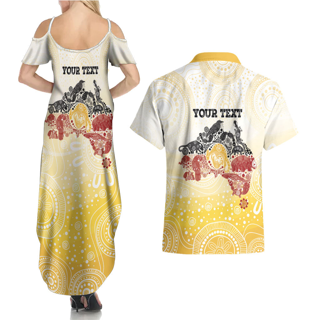 First Nations NAIDOC Week 2026 Personalized Couples Matching Summer Maxi Dress and Hawaiian Shirt Aussie Zodiacs